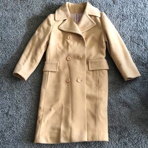 100% wool trench coat, size small